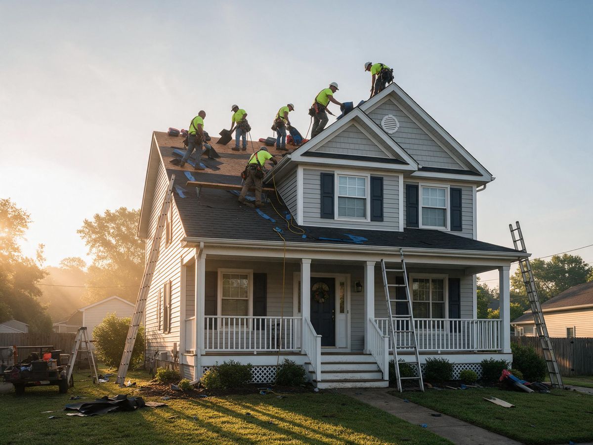 roofing project in Henderson, IN