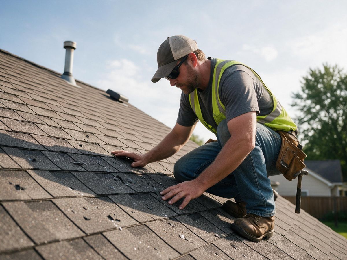 roofing project in Riverside, Evansville